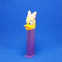 DAISY DUCK Walt Disney PEZ Dispenser MADE IN HUNGARY With Feet PURPLE STEM - £2.05 GBP