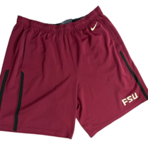 Nike Dri-Fit FSU Burgundy Shorts Florida State Swoosh Logo Basketball Me... - £25.72 GBP