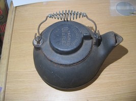 Vintage Wagner Ware Sidney Ohio USA Cast Iron Tea Pot Kettle Swivel Lid ... - $94.05