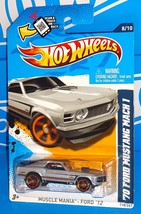 Hot Wheels 2012 Muscle Mania #118 &#39;70 Ford Mustang Mach 1 Toys R Us Silver - £8.79 GBP