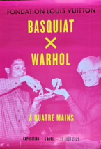 Basquiat X Warhol - Originale Exhibition Poster - Foundation Vuitton Parigi - - £257.88 GBP