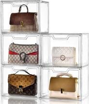 Purse Organizer For Closet,Clear Acrylic Display Case For Handbag, 5 Pack - $1,667.89 MXN