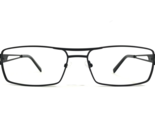 Wide Guyz Eyeglasses Frames COSTELLO BLACK Silver Extra Large 59-17-150 - $55.88