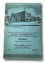 Rare 1976 International Correspondence School ~ Basic Mathematics Fractions [Har - £30.37 GBP