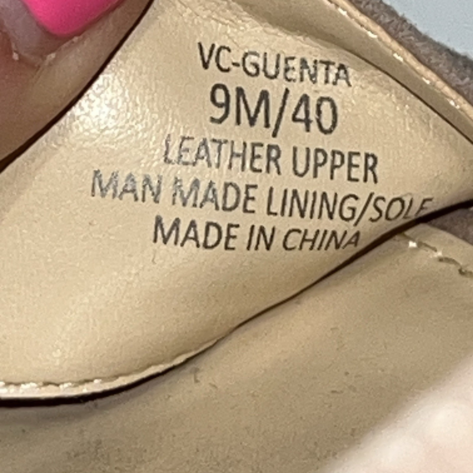Vince Camuto Womens Guenta Sandal Size 9 Beige Suede Strappy Wedge Platform Shoe Item image 9
