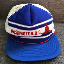 VTG Mens Snapback Trucker Mesh Baseball Hat Cap Washington D.C. Nations Capital - £5.89 GBP