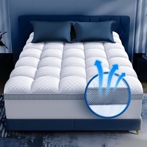 High-Quality Memory Foam Mattress Topper For Queen Mattresses, Measuring... - $77.99