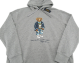 Polo Ralph Lauren Pullover Bear Gray Fleece Hoodie Mens Size LT Big &amp; Ta... - £56.90 GBP