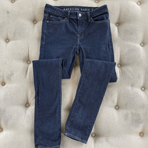 American Eagle Dark Blue Skinny Jeans 30 x 33 - $362.25 MXN