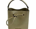 Michael Kors Suri Small Bucket Crossbody Gold Leather Bag 35T1GU2C5M NWT... - $111.86