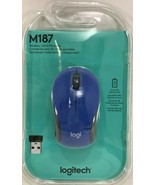 Logitech - M187 - Wireless Optical MINI Mouse with Nano Receiver - Blue - £15.71 GBP