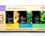 Better Homes &amp; Gardens 3 Pure Essential Oil Lemon Peppermint Tea Tree .5... - $19.99