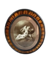 Cupido Asleep Parkinson 1897 Grande Legno Ovale Stampa con Cornice - £150.46 GBP