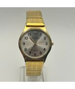 Details Gold Tone Stainless Steel Men’s Watch 33mm Working New Battery - €21,06 EUR