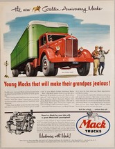 1950 Print Ad Mack Truck New Model A-40T Semi &amp; Trailer New York,NY - £20.16 GBP