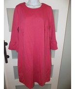 Boden Rose Color Bell Sleeve Pencil Fluted Dress Size 12 Women&#39;s NWOT - $74.88 CAD