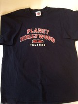 Planet Hollywood Orlando Florida Shirt Vintage Size XL 1998 90s Navy Blue - £7.85 GBP