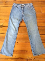 Old Navy Classic Straight Leg Medium Wash Distressed Womens Jeans 10 34&quot;... - $16.99