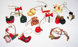 15 Miniature TEENY TINY Christmas Ornaments - £9.55 GBP