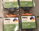 Lot X 4~Dell Color Ink Cartridge Series 20 DW906 Y859H for Printer Model... - $24.65
