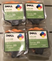 Lot X 4~Dell Color Ink Cartridge Series 20 DW906 Y859H for Printer Model P703W - £19.27 GBP