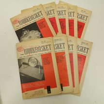 Lot of 9 Vintage The Workbasket Magazine 1957 Needlecrafts - £12.36 GBP