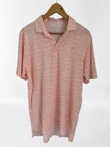 B DRADDY TAYLORMADE Polo Shirt PIMA Cotton Pale Pink White Stripes Size Med - $19.79