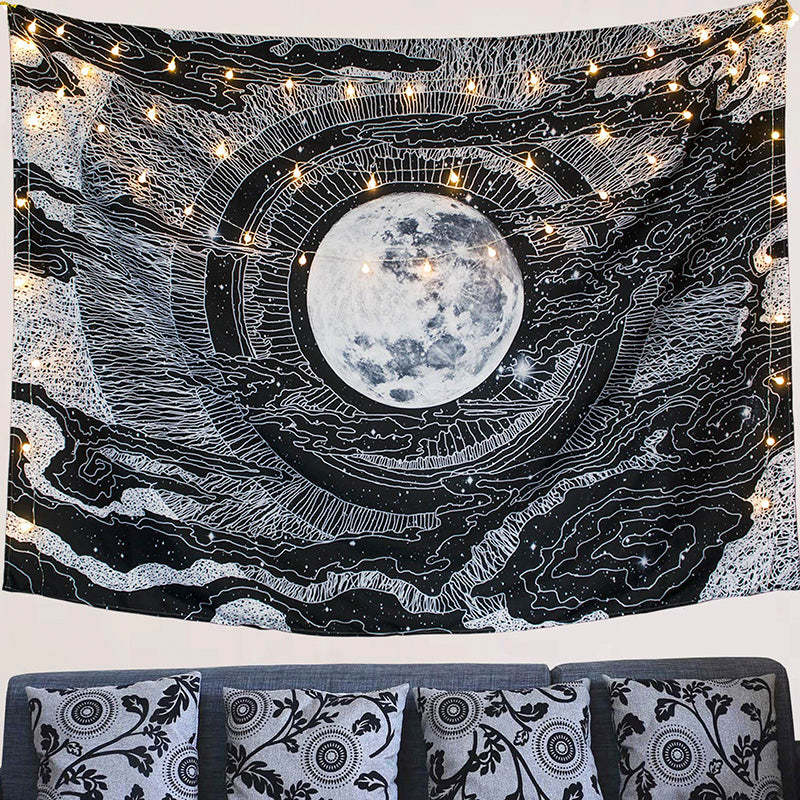 Black and white moon tapestry - $10.73+