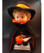 Animated Halloween Trick Or Treating Boy With Pumpkin, Tested Works See Vid - $38.12 CAD