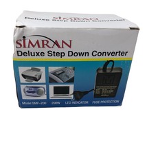 Simran SMF-200 Watt Deluxe Step Down Voltage Converter Int&#39;l Travel AC 2... - £34.95 GBP