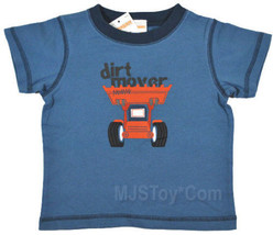 NWT GYMBOREE Dirt Mover Truck T-shirt 6-12-18 mos. Tee - £7.18 GBP