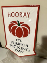 Pumpkin Picking Day metal Sign image 2