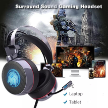 Gaming Headphones with Mic 7.1 Surround Vibration Deep Bass for PC Computer PS4  - £37.30 GBP