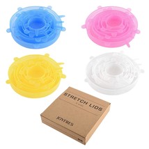 Silicone Stretch Lids, 6 pcs Eco Friendly Universal Reusable Food Covers to Keep - £12.68 GBP