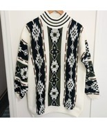Vintage Clifton Place Grandpa Knit Sweater Ski Boho Hippie Sweater Acryl... - £21.60 GBP