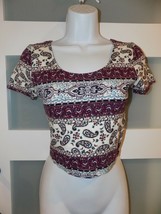 Charlotte Russe Multi Colored Crop Top Size S Women&#39;s NWOT - $23.75