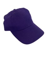 Vintage Cobra Cap Hat Blank Plain Curved Purple Corduroy Hook Loop - £4.90 GBP