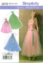 Simplicity 3878 Misses 4-12 Party Dress Gown Jessica McClintock Pattern UNCUT FF - £19.46 GBP