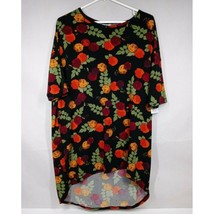 NWT Lularoe Irma Tunic Black With Colorful Floral Marigold Designs Size Small - £12.19 GBP