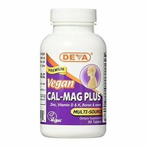 Deva Vegan Vitamins Cal-mag Plus, 90 Count - £8.99 GBP