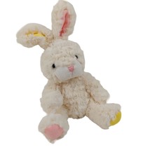 Cuddle Barn Bunny Rabbit Pink Yellow Fuzzy Stuffed Animal Plush Spring Easter - £11.86 GBP