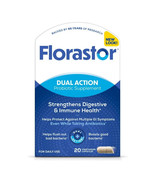 Florastor Dual Action Probiotic Supplement 20 Vegetarian Capsules Exp 10... - $33.83 CAD