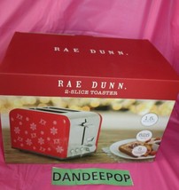 Rae Dunn Enchante 2 Slice Joy Toaster RDHLTS1 Holiday Red In box - £63.30 GBP