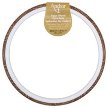 Anchor Faux Wood Round Embroidery Hoop 8&quot;- - $12.81
