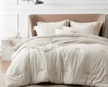 King Size Comforter Set - Beige King Comforter Set, Soft Bedding For All... - £74.51 GBP