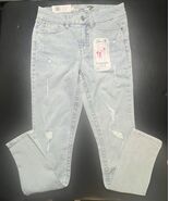 Seven 7 Tummyless High Rise Skinny Jeans Women’s 6 Amsterdam Distressed  - $24.74