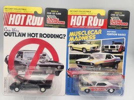 RACING CHAMPIONS HOT ROD MAGAZINE 1969 CAMARO LOT OF 2 LTD ED DIECAST 1:... - $13.71