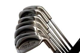 Custom Made ATI-MAX Power Tek Steel Iron Set Stiff S Flex Taylor Fit Golf Clubs - £231.19 GBP