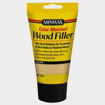 Minwax NATURAL Wood Filler 6 oz Repair Scratches Nail Holes Cracks 44852... - £21.15 GBP