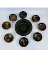 Vintage 8 Wooden Salad Bowls &amp; Large Bowl Japan - €37,47 EUR